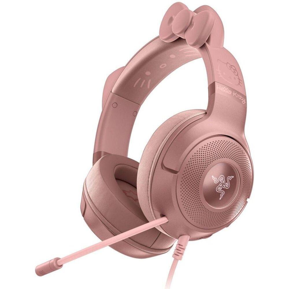 Open Box - Razer -  Kraken Kitty V2 USB Headset with Kitty Ears  Pink